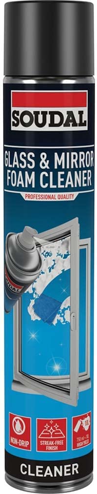 Soudal Glass & Mirror  Foam Cleaner 750ml 156176