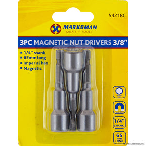 Marksman 3 pc 3/8 Magnetic Nutdrivers - 54218