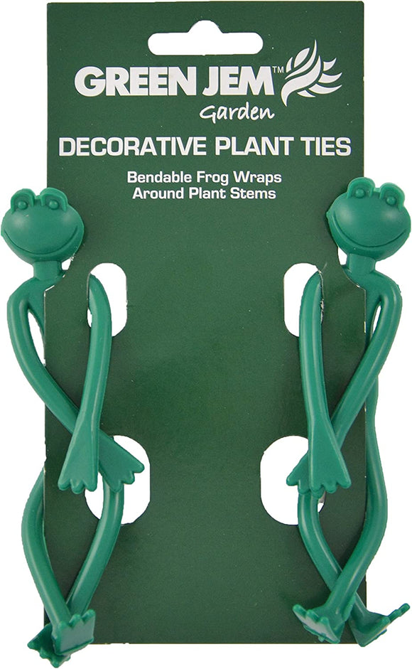 Greenjem Pack of 2 Decorative Plant Ties - GSFROG