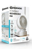 Daewoo White Mini Table Fan  COL1540