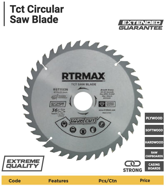 TCT CIRCULAR WOOD SAW BLADE 230MM 48T RST23048