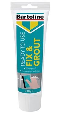 Bartoline 330g Squeezy Tube Fix & Grout Tile Adhesive - 52850120