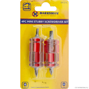 Marksman 4pc Mini Stubby Screwdriver Set - 54121