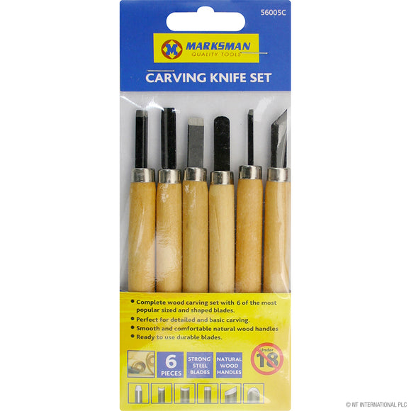 Marksman 6pc Wood Carving Set  56005C