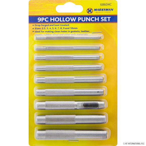 Marksman  9pc Hollow Punch Set 68604c