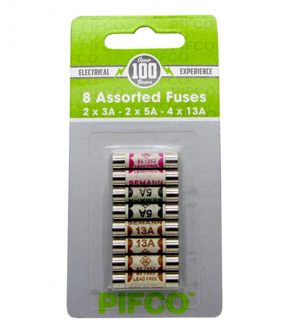 Daewoo Assorted  Fuses  3/5/13AMP 8 Pack  214618