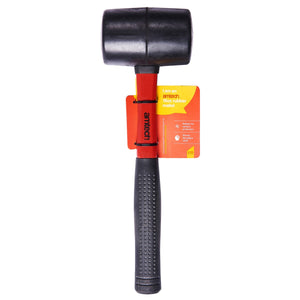 16oz (450g) Black rubber mallet with fibreglass shaft A1580