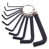 Amtech 10 Piece hex key set and keyring I8750C