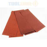 Toolzone 30Pc 1/3Rd Sheet Pads Assorted Grit AB006