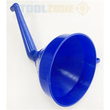 Toolzone Blue Plastic Angled Funnel AU391