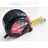 Toolzone 10M 32Mm R/Coated Tape Measure Best MS125