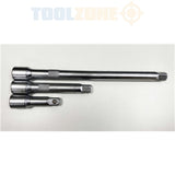 Toolzone 3Pc 1/2" Crv Extension Bars SS027