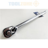 Toolzone 3/8" Extra Long Ratchet Handle Polished SS199