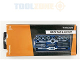 Toolzone 20pc Budget Carbon Steel Tap & Die MM-TP101