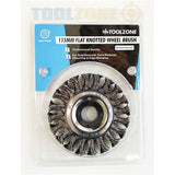Toolzone 22.2mm Bore Prof Flat Wire Wheel - WB007