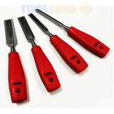 Toolzone 4Pc Plastic Handle Chisel Set WW040