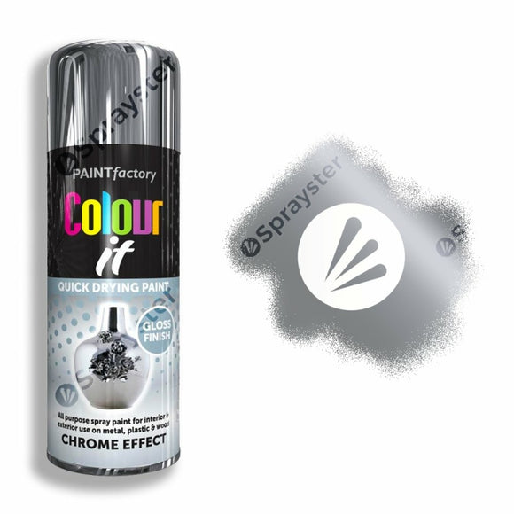 Rapide Colour It Chrome Effect Spray Paint Gloss 400ml 2700
