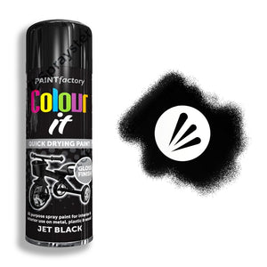 Rapide 400ML M/Purpose Sprey Paint-Jet Gloss Black 1732