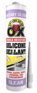 RAP SAAO Mould Resistant Clear Silicone Sealant 300ML 3193