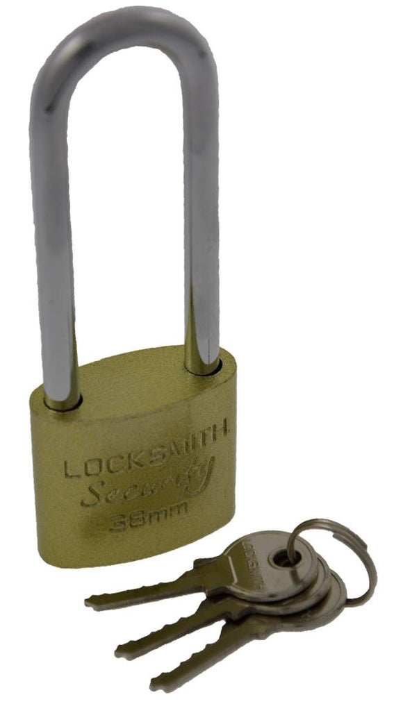 Green Jem-NEW - 38mm Long Shackle Locksmith Security Padlock 38MMPLLS