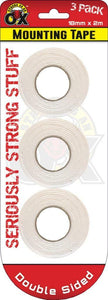 Rapide 3 Rolls Double Sided Mounting  Tape 2975