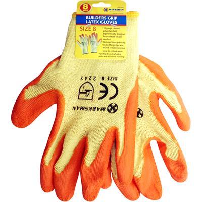Marksman Builders Latex Coated Grip Gloves size 9 - 63057