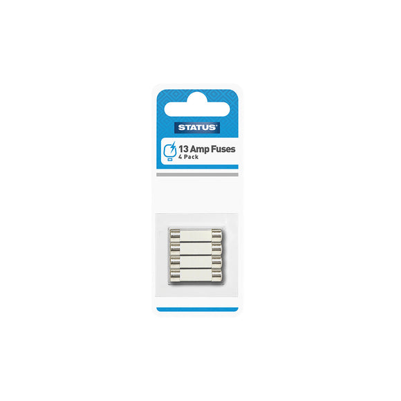 Status 13AMP 4pk Fuses Blister Card - 13ASFB10