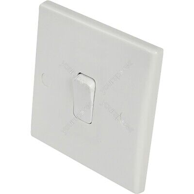 Eagle 2 Way Single Gang Light Switch Curved Edge 10A - E344BB