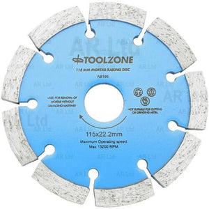 Toolzone 8mm Diamond Mortar Raking Disc - AB166