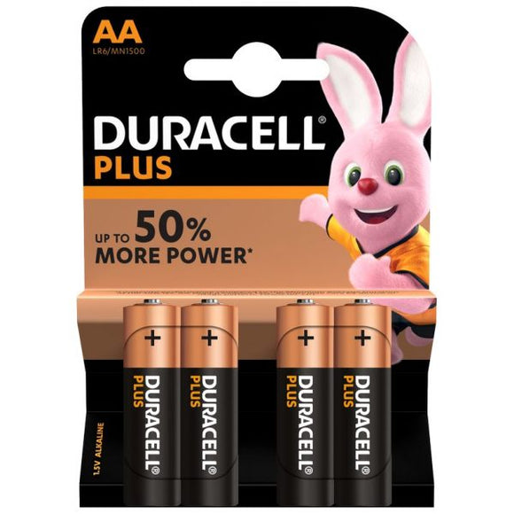 Duracell AA 4pk Plus Power MN1500 20 - MN1500B4PP