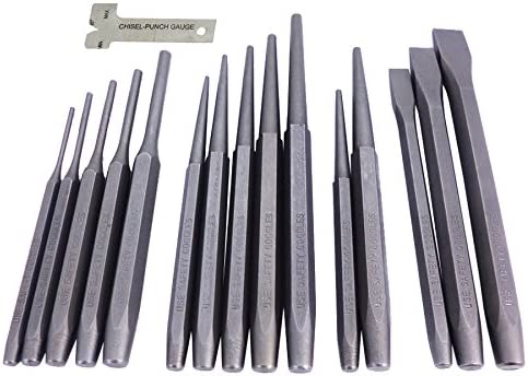 Toolzone 16pc CRV Punch And Chisel Set - PN004