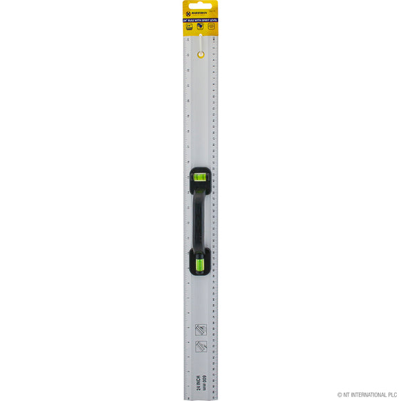 Marksman 24/60cm Rule with Spirit Level - 55017