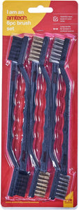 Amtech 7  Wire Brush Set pack of 6 - F3400