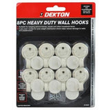 Dekton 8pc Heavy Duty Wall Hook Set - 70537