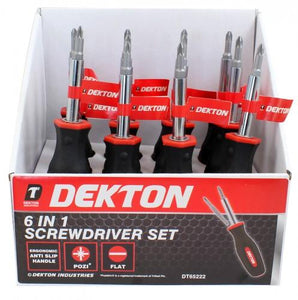 Dekton 6 in 1 Screwdriver Set