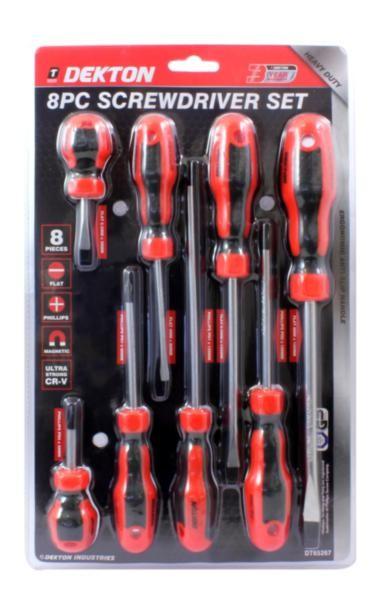 Dekton 8pc  Screwdriver Set