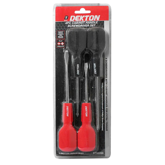 Dekton 4 pc Cabinet Handle Screwdriver - 65280