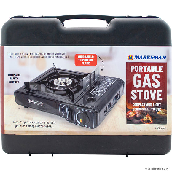 Marksman Portable Gas Stove - Auto Safety Shut Off  66091C