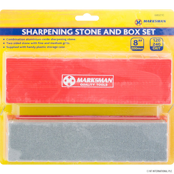 Marksman 8/20cm Sharpening Stone and Box Set - 68021