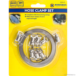 Marksman 9pc 3m x 8mm Hose Clamp Set - 68267