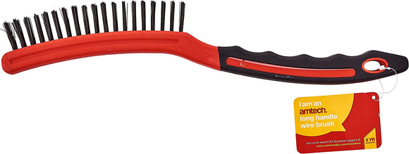 Amtech Long Handle Wire Brush - S3680