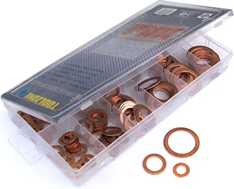 Toolzone 140pc Copper Washer Assortment - HW180