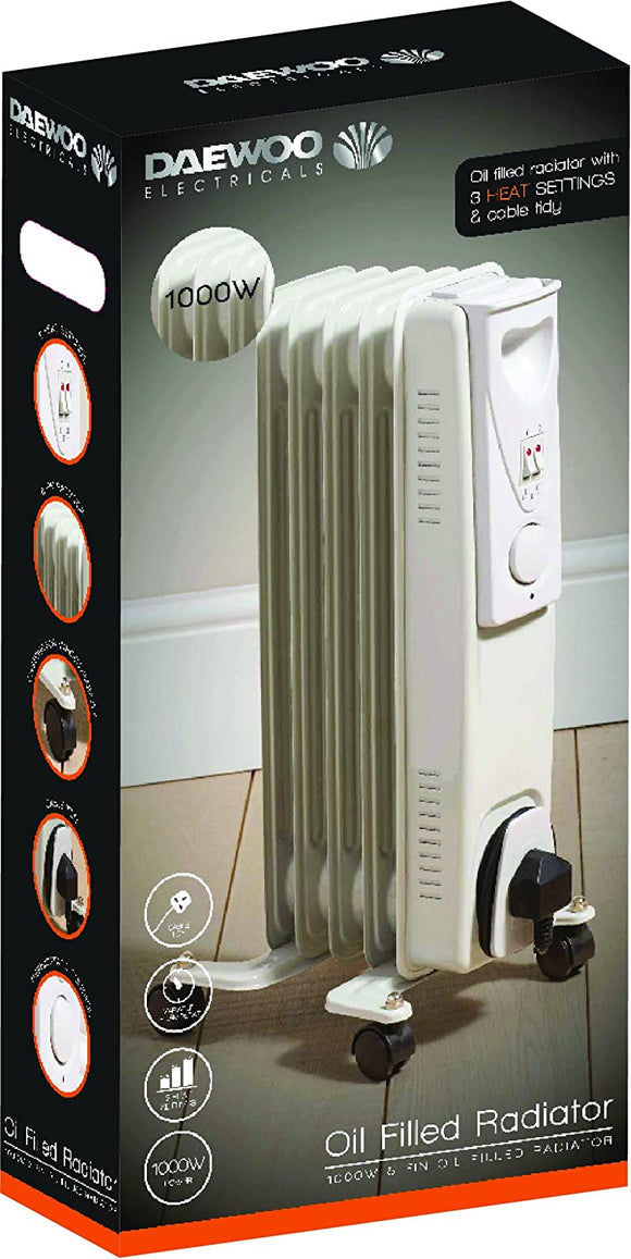 Daewoo Oil Filled Radiator 1000 Watt - HEA1175
