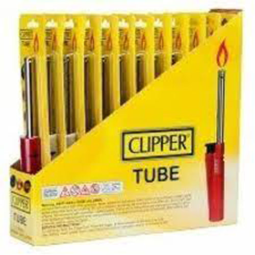 Clipper Skull Flag 12pk Tube Plus Lighter - TUB3L000