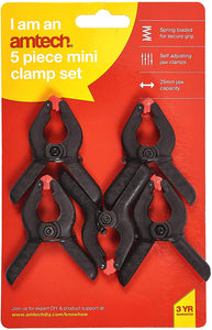 Amtech 5pc 2" plastic clamps-S2970