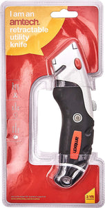 Am-Tech Retractable Utility Knife Soft Grip - S0476