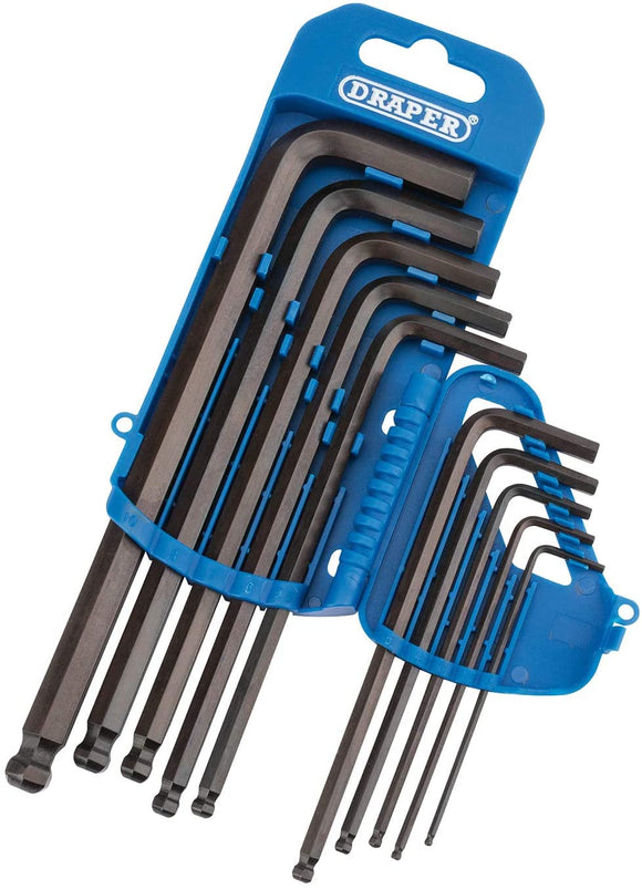 Draper 99761 Metric Hexagon and Ball End Hexagon Key Set (10 Piece)
