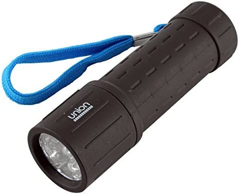 Union 296 9 LED Rubber Barrel Torch-UNION9LEDRUBBER