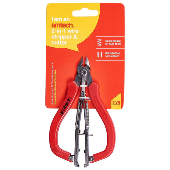 Am-tech 2 in 1 Wire Stripper and Cutter- B4265