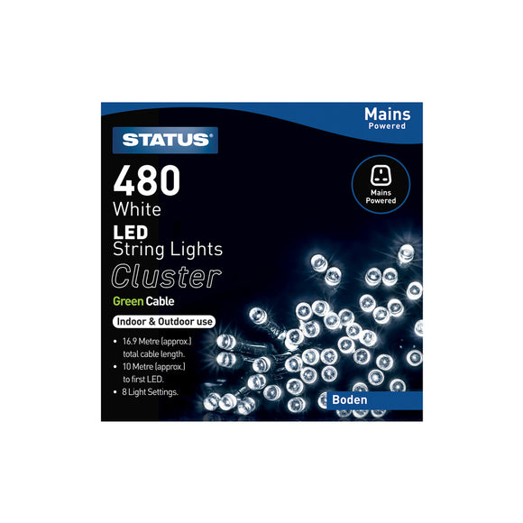 Boden 480 Cluster LED C/W I/O MP Light - BODEN480MCW6